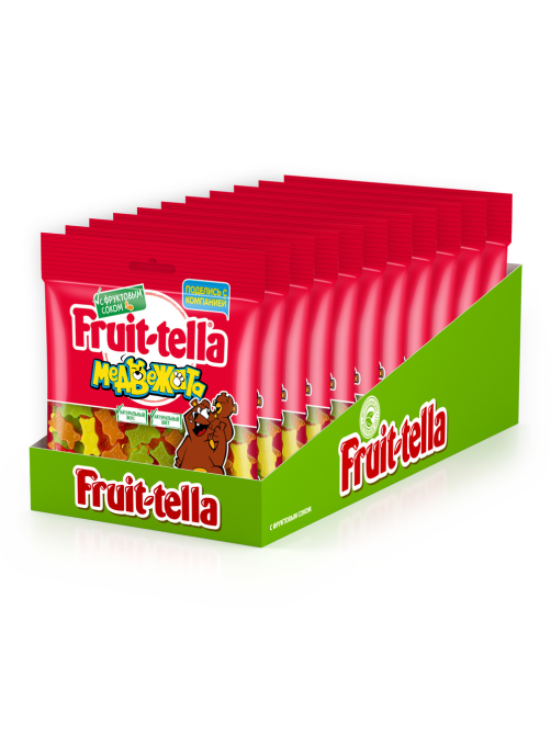Мармелад жевательный Fruittella Медвежата с фруктовым соком, 150г
