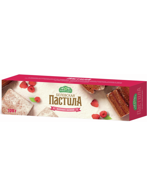 Пастила Белевские сладости с яблоком и малиной, 100г