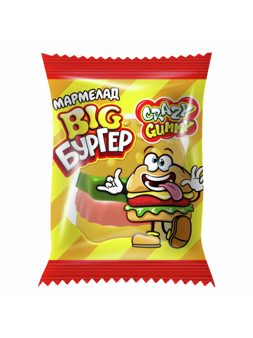 Мармелад жевательный Канди клаб Crazy Gummy Big Бургер, 18г