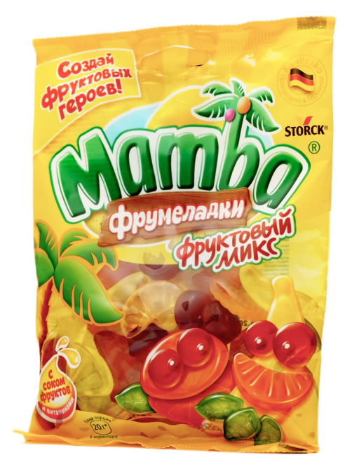 Мармелад жевательный Mamba Фрумеладки Фруктовый микс, 140г
