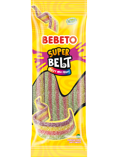 Мармелад жевательный Bebeto Super Belts, 75г