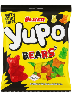 Жевательный мармелад Ulker Yupo с фруктовым соком Медвежата, 80г