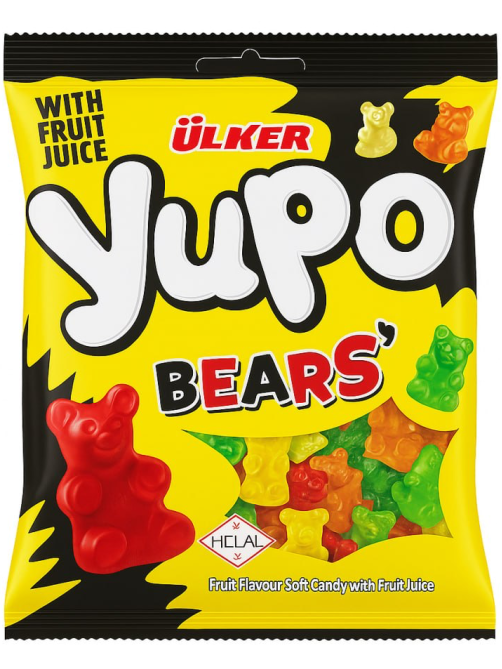 Жевательный мармелад Ulker Yupo с фруктовым соком Медвежата, 80г