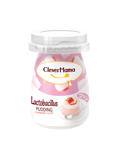 Пудинг Clever Mama с лактобактериями и клубникой, 85г
