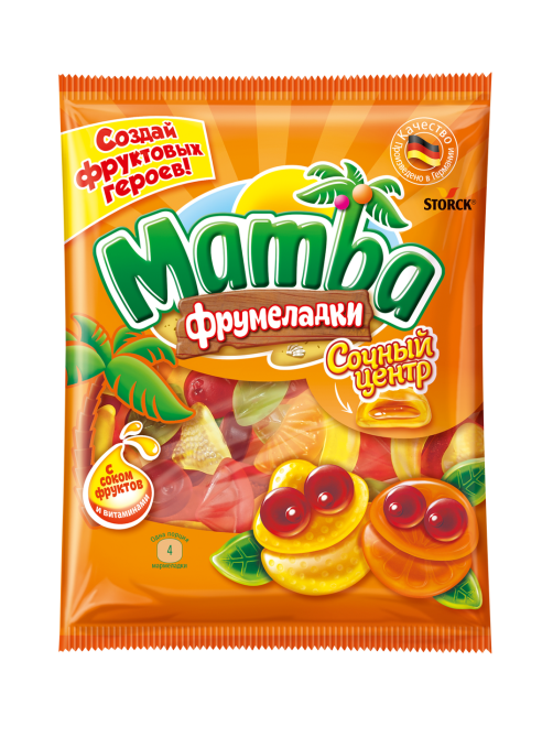 Мармелад жевательный Mamba Фрумеладки Сочный центр, 140г