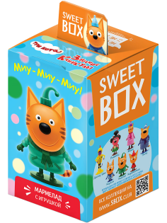 Мармелад жевательный Sweet Box Три кота с игрушкой, 10г