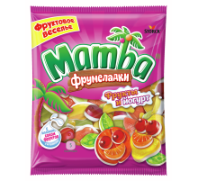 Мармелад жевательный Mamba Фрумеладки Фрукты и йогурт, 72г
