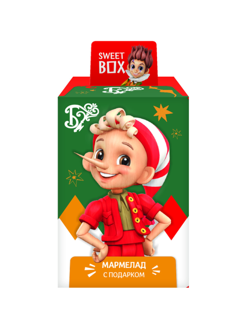Мармелад Sweet Box с игрушкой Буратино, 10г