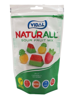 Мармелад жевательный Vidal Naturall кислый микс, 180г