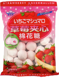 Зефир Eiwa клубничная начинка, 90г