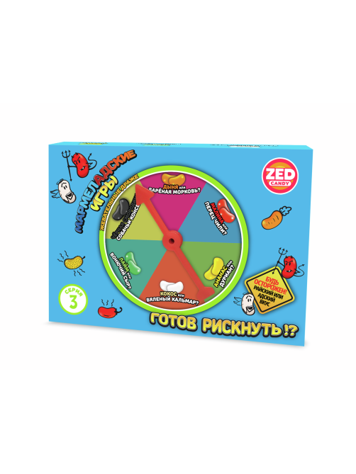 Драже жевательные Игры мармеладские Zed candy с настольной игрой, 120г