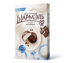 Зефир Ударница Шармэль в шоколаде с ароматом пломбира, 250г