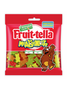 Мармелад жевательный Fruittella Медвежата с фруктовым соком, 150г