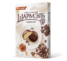 Зефир Ударница Шармэль Кофейный в шоколаде, 250г