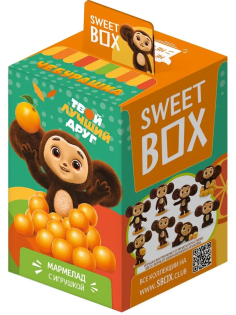 Мармелад жевательный Sweet Box Чебурашка с 3D игрушкой, 10г