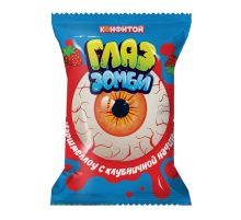 Маршмеллоу Конфитой Глаз зомби с клубникой, 4.5г