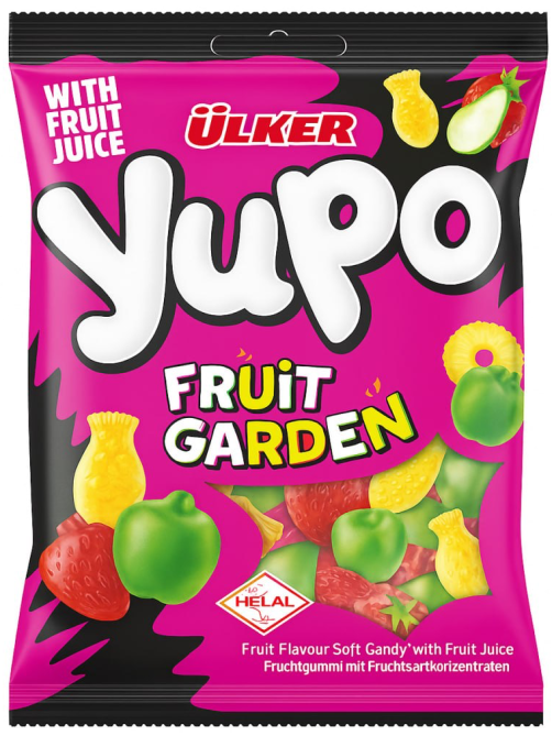 Жевательный мармелад Ulker Yupo с фруктовым соком Фруктовый сад, 80г