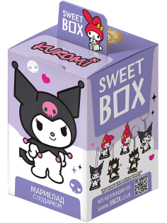 Мармелад жевательный Sweet Box Kuromi с игрушкой, 10г