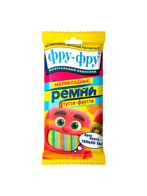 Мармелад жевательный Фру-Фру кислые ремни тутти-фрутти, 80г