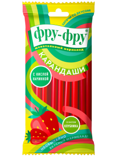 Мармелад жевательный Фру-Фру Карандаши клубника, 80г
