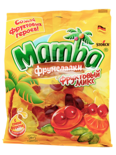 Мармелад жевательный Mamba Фрумеладки Фруктовый микс, 140г
