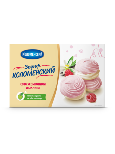 Зефир Коломенское со вкусом ванили и малины, 250г