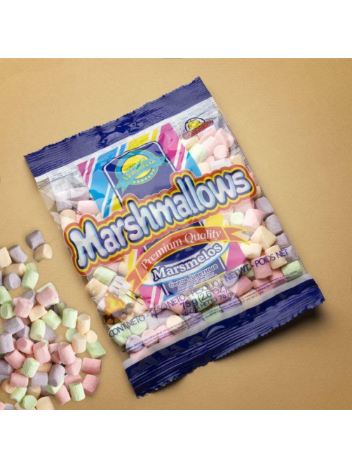 Маршмеллоу Guandy мини цветной фруктовый, 75г