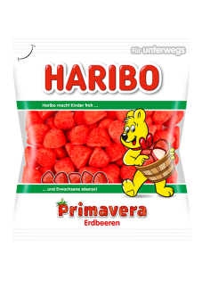Мармелад жевательный Haribo Primavera Erdbeeren клубничный, 100г