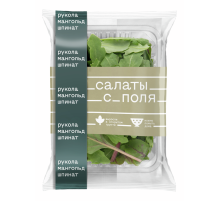 Салатная смесь Белая Дача Салаты с поля рукола, мангольд и шпинат, 75г
