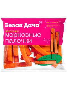 Морковь Белая Дача палочки, 80г