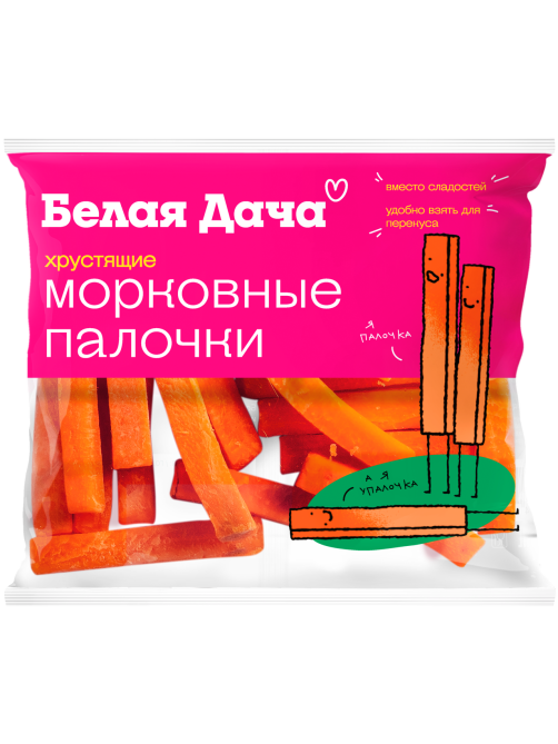 Морковь Белая Дача палочки, 80г