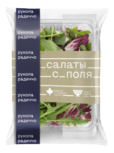 Салатная смесь Салаты с поля рукола и радичио, 75г