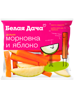 Салатная смесь Белая Дача морковь и яблоко, 80г