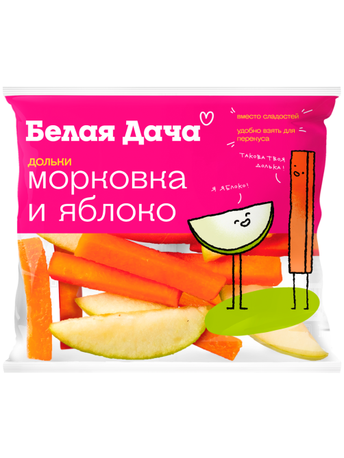 Салатная смесь Белая Дача морковь и яблоко, 80г