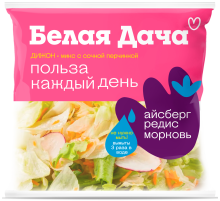 Салатная смесь Белая Дача Дижон айсберг, морковь и редис, 150г