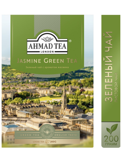Чай Ahmad Tea зеленый листовой с жасмином, 200г