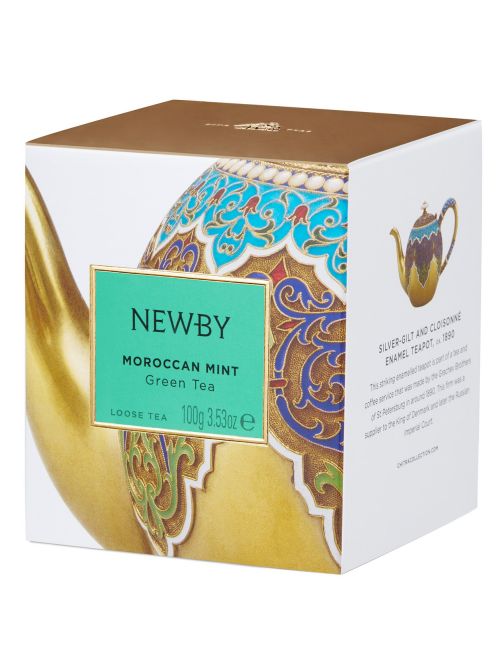 Чай зеленый Newby Марокканский с мятой листовой, 100г