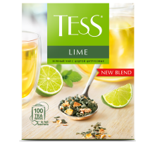 Чай Tess Lime зеленый с цедрой цитрусовых (1.5г х 100шт), 150г