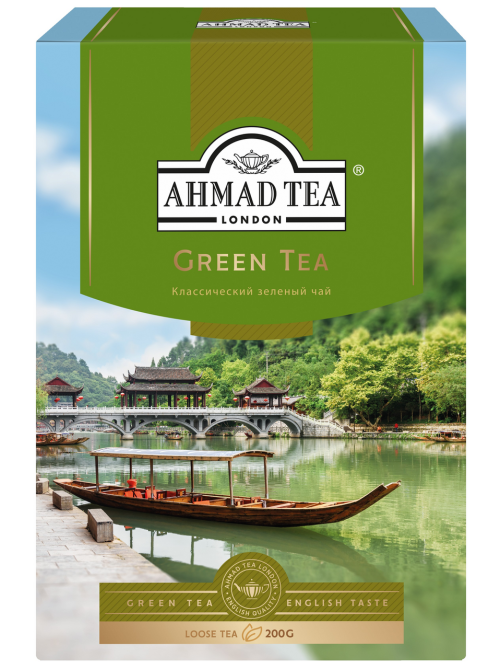Чай Ahmad Tea зеленый листовой, 200г