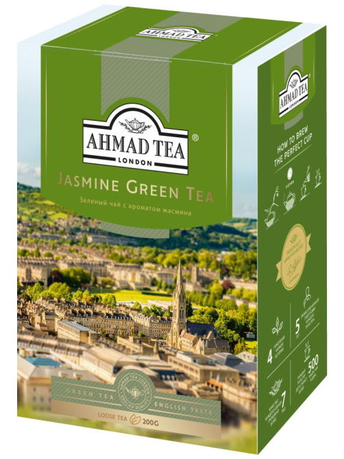 Чай Ahmad Tea зеленый листовой с жасмином, 200г
