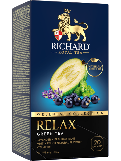Чай зеленый Richard Relax пакетированный (1.5г x 20шт), 30г