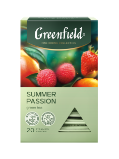 Чай зеленый Greenfield Summer Passion пирамидки (1.8г x 20шт), 36г