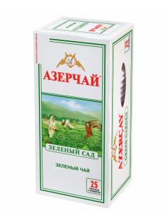 Чай зеленый Азерчай Зеленый сад байховый (2г x 25шт), 50г