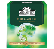 Чай зеленый Ahmad Tea Мята и мелисса (1.8г x 100шт), 180г