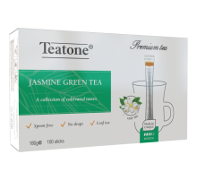 Чай зеленый Teatone жасмин в стиках (1.8г x 100шт), 180г