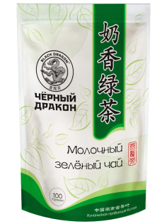 Чай Чёрный дракон зеленый молочный, 100г