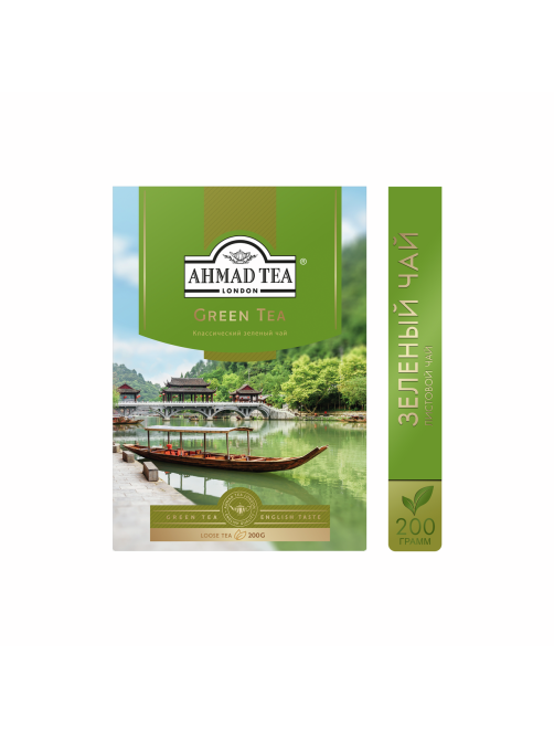 Чай Ahmad Tea зеленый листовой, 200г