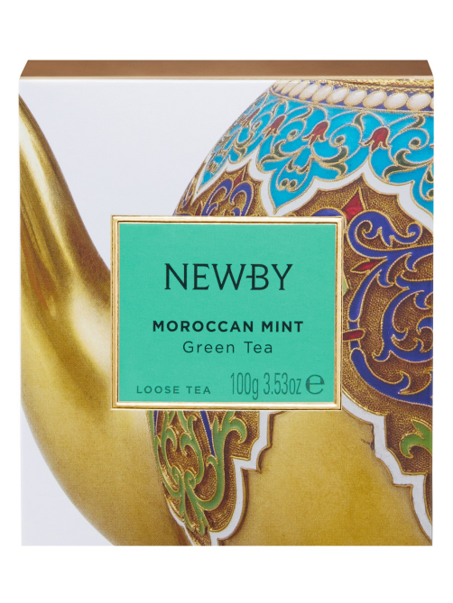 Чай зеленый Newby Марокканский с мятой листовой, 100г