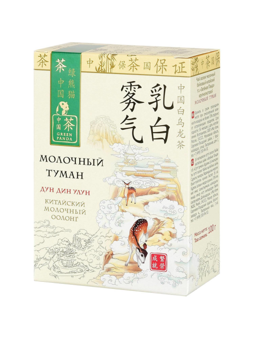 Чай Green Panda Молочный туман зеленый оолонг крупнолистовой, 100г