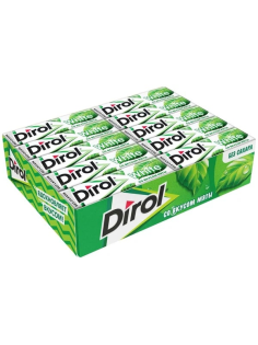 Жевательная резинка Dirol White Мята, 13.6г x 30 шт